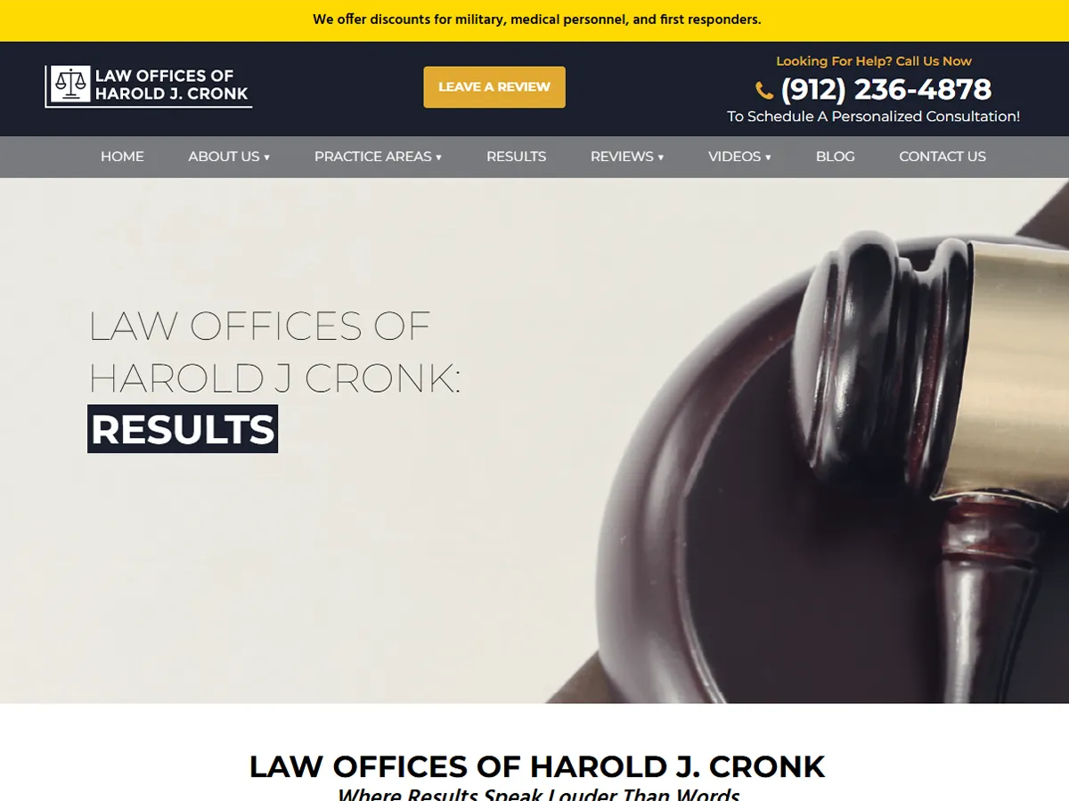 Law Offices of Harold J. Cronk